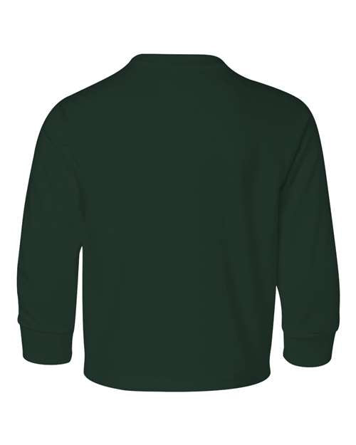 Jerzees 29BL Youth DRI-POWER ACTIVE Long-Sleeve T-Shirt #color_FOREST GREEN