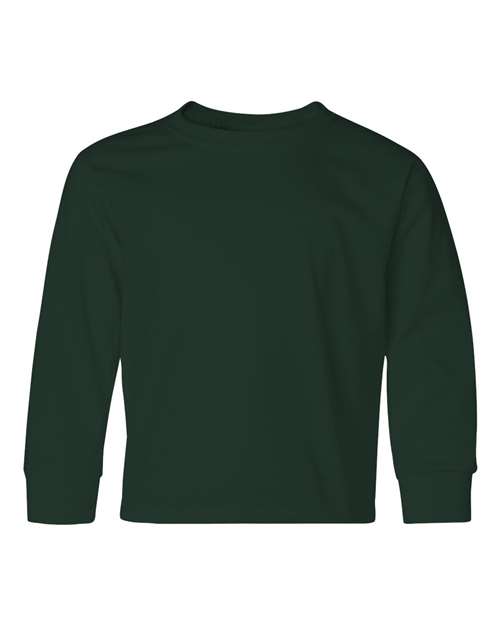 Jerzees 29BL Youth DRI-POWER ACTIVE Long-Sleeve T-Shirt #color_FOREST GREEN