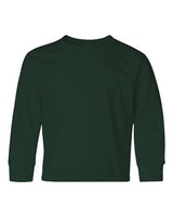 Jerzees 29BL Youth DRI-POWER ACTIVE Long-Sleeve T-Shirt #color_FOREST GREEN