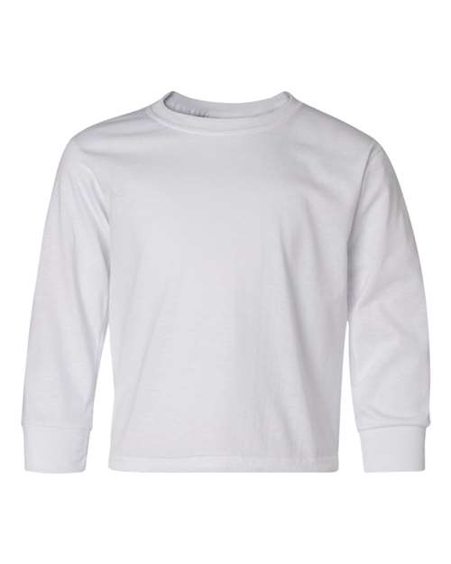 Jerzees 29BL Youth DRI-POWER ACTIVE Long-Sleeve T-Shirt #color_WHITE