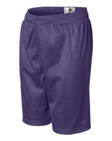 ""Badger 2207 Youth Pro Mesh 6" Shorts" #color_Purple"