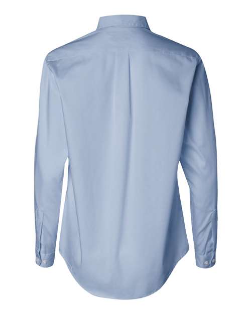 Van Heusen 13V0110 Women's Pinpoint Oxford Shirt #color_Blue