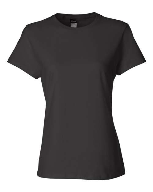 Hanes SL04 Ladies' Nano-T T-Shirt #color_BLACK