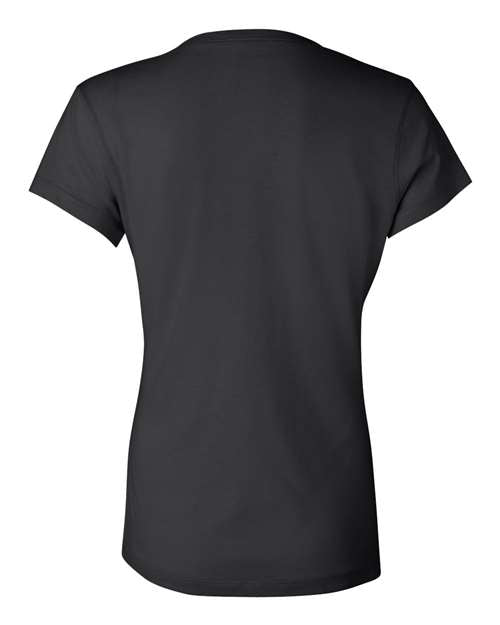 Bella + Canvas B6005 Ladies' Jersey Short-Sleeve V-Neck T-Shirt #color_BLACK