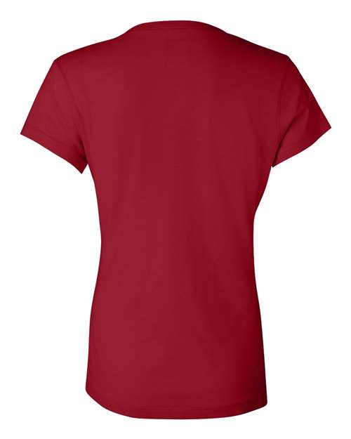 Bella + Canvas B6005 Ladies' Jersey Short-Sleeve V-Neck T-Shirt #color_RED