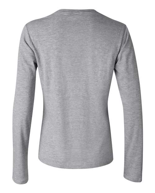 Bella + Canvas B6500 Ladies' Jersey Long-Sleeve T-Shirt #color_ATHLETIC HEATHER
