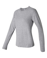 Bella + Canvas B6500 Ladies' Jersey Long-Sleeve T-Shirt #color_ATHLETIC HEATHER