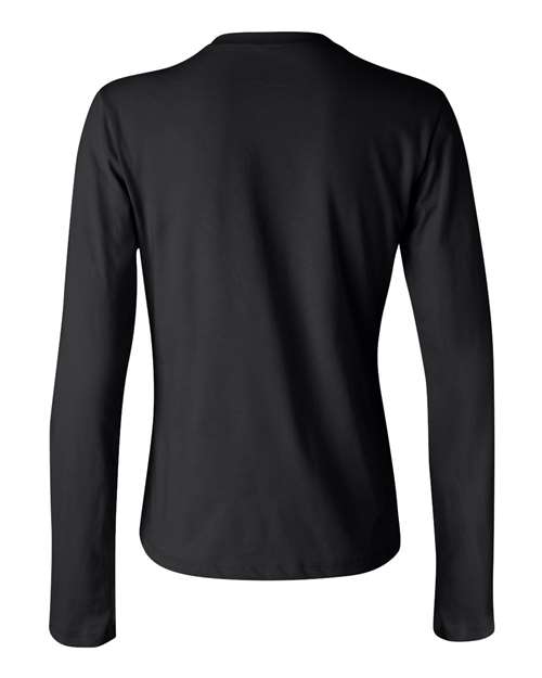 Bella + Canvas B6500 Ladies' Jersey Long-Sleeve T-Shirt #color_BLACK