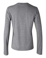 Bella + Canvas B6500 Ladies' Jersey Long-Sleeve T-Shirt #color_DEEP HEATHER