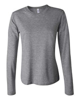 Bella + Canvas B6500 Ladies' Jersey Long-Sleeve T-Shirt #color_DEEP HEATHER