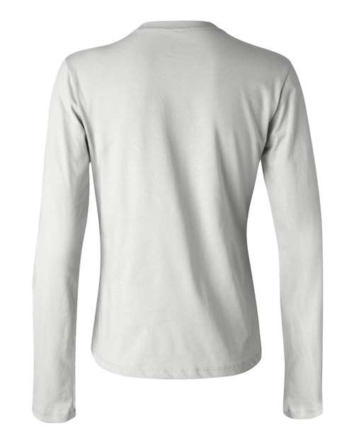 Bella + Canvas B6500 Ladies' Jersey Long-Sleeve T-Shirt #color_WHITE