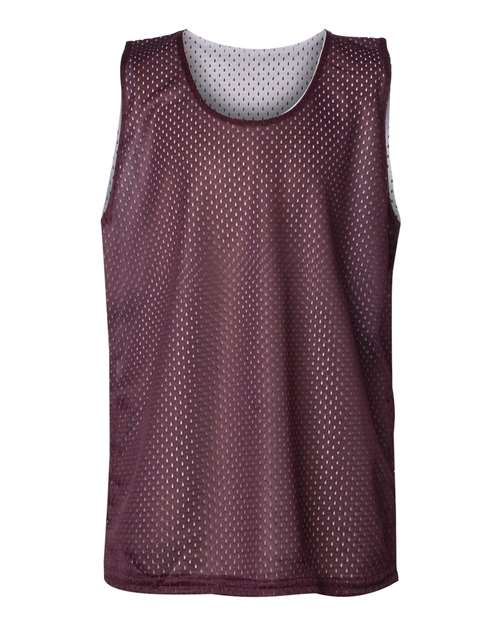Badger 2529 Youth Pro Mesh Reversible Tank Top #color_Maroon/ White