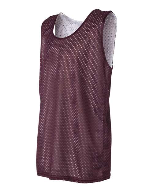 Badger 2529 Youth Pro Mesh Reversible Tank Top #color_Maroon/ White