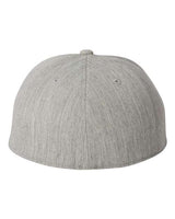 Flexfit 6210 Adult Premium 210 Fitted Cap #color_HEATHER GREY