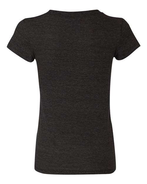 Bella + Canvas B8413 Ladies' Triblend Short-Sleeve T-Shirt #color_CHAR-BLACK TRIB