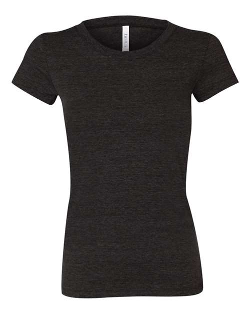 Bella + Canvas B8413 Ladies' Triblend Short-Sleeve T-Shirt #color_CHAR-BLACK TRIB