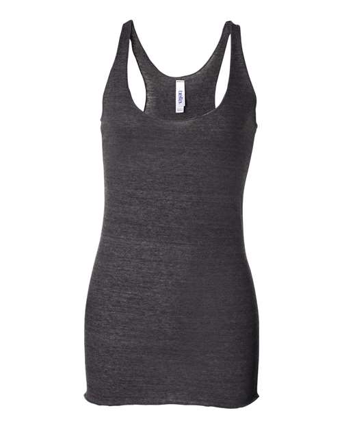 Bella + Canvas 8430 Ladies' Triblend Racerback Tank #color_CHAR-BLACK TRIB