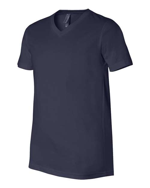 Bella + Canvas 3005 Unisex Jersey Short-Sleeve V-Neck T-Shirt #color_NAVY
