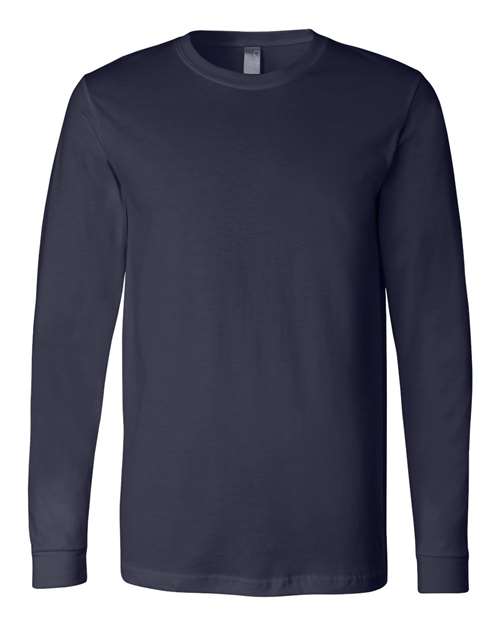 Bella + Canvas 3501 Unisex Jersey Long-Sleeve T-Shirt #color_NAVY