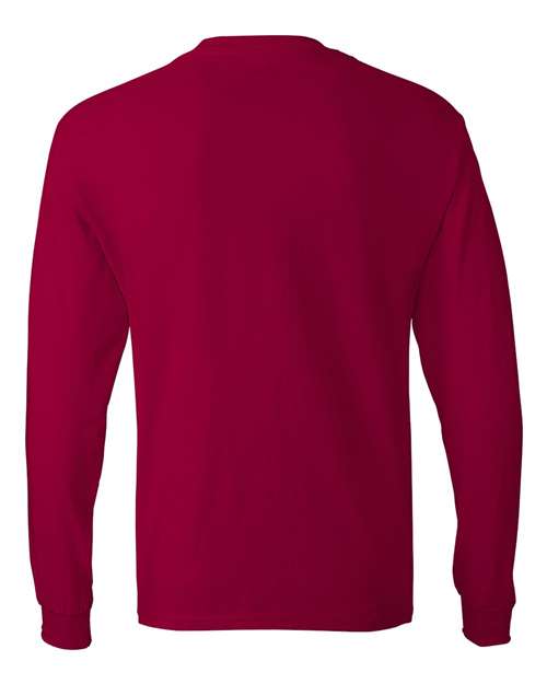 Hanes 5586 Adult Authentic-T Long-Sleeve T-Shirt #color_DEEP RED