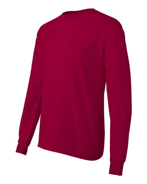 Hanes 5586 Adult Authentic-T Long-Sleeve T-Shirt #color_DEEP RED