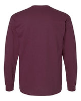 Gildan G240 Adult Ultra Cotton  Long-Sleeve T-Shirt #color_MAROON