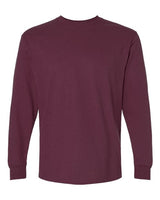 Gildan G240 Adult Ultra Cotton  Long-Sleeve T-Shirt #color_MAROON