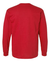 Gildan G240 Adult Ultra Cotton  Long-Sleeve T-Shirt #color_RED