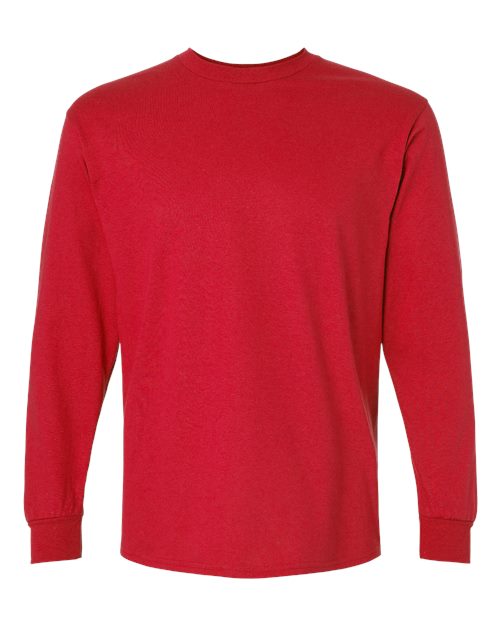 Gildan G240 Adult Ultra Cotton  Long-Sleeve T-Shirt #color_RED
