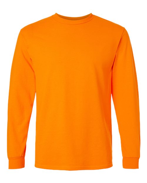 Gildan G240 Adult Ultra Cotton  Long-Sleeve T-Shirt #color_S ORANGE