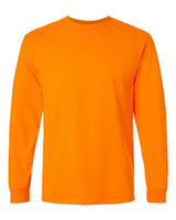 Gildan G240 Adult Ultra Cotton  Long-Sleeve T-Shirt #color_S ORANGE
