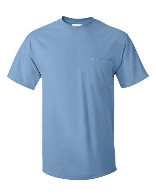Hanes H5590 Men's Authentic-T Pocket T-Shirt #color_LIGHT BLUE