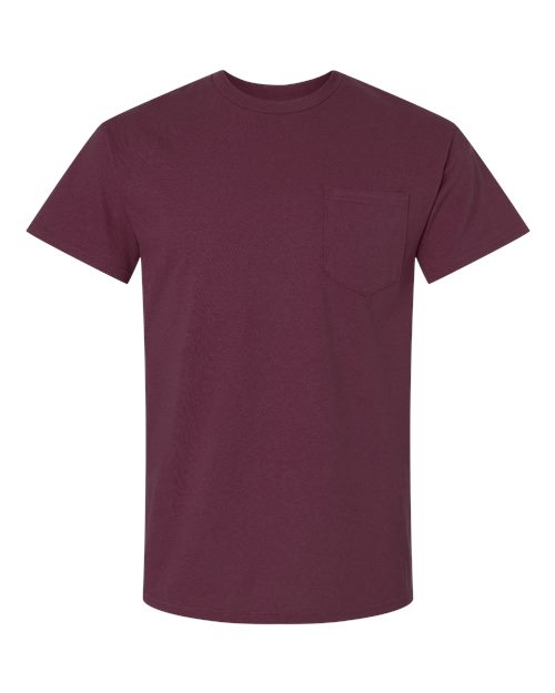 Gildan G230 Adult Ultra Cotton  Pocket T-Shirt #color_MAROON