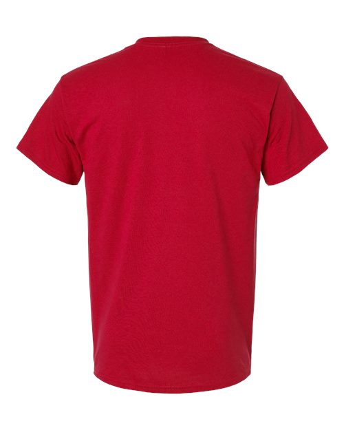 Gildan G830 Adult 50/50 Pocket T-Shirt #color_RED