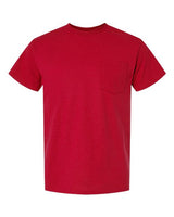 Gildan G830 Adult 50/50 Pocket T-Shirt #color_RED