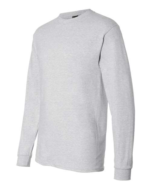 Hanes 5186 Adult Long-Sleeve Beefy-T #color_ASH