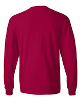 Hanes 5186 Adult Long-Sleeve Beefy-T #color_DEEP RED