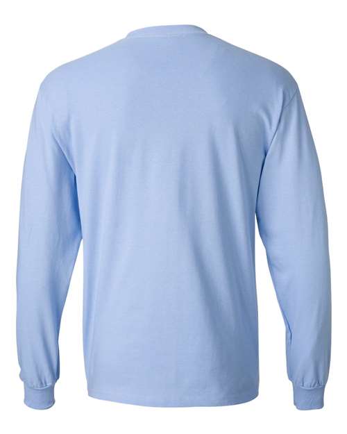 Hanes 5186 Adult Long-Sleeve Beefy-T #color_LIGHT BLUE