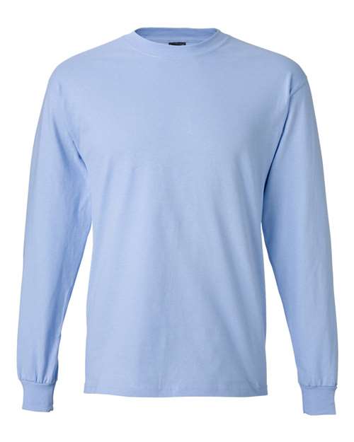 Hanes 5186 Adult Long-Sleeve Beefy-T #color_LIGHT BLUE