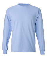Hanes 5186 Adult Long-Sleeve Beefy-T #color_LIGHT BLUE
