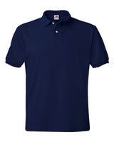 Hanes 054 Adult 50/50 EcoSmart Jersey Knit Polo #color_NAVY