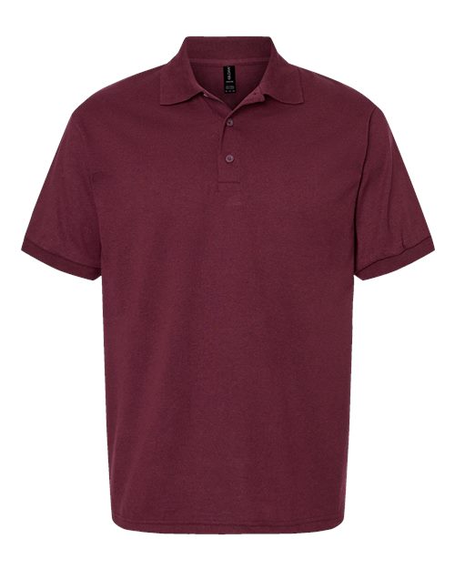 Gildan G880 Adult 50/50 Jersey Polo #color_MAROON