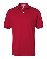 Jerzees 437 Adult SpotShield Jersey Polo #color_TRUE RED