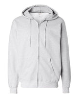 Hanes F280 Adult Ultimate Cotton 90/10 Full-Zip Hooded Sweatshirt #color_ASH