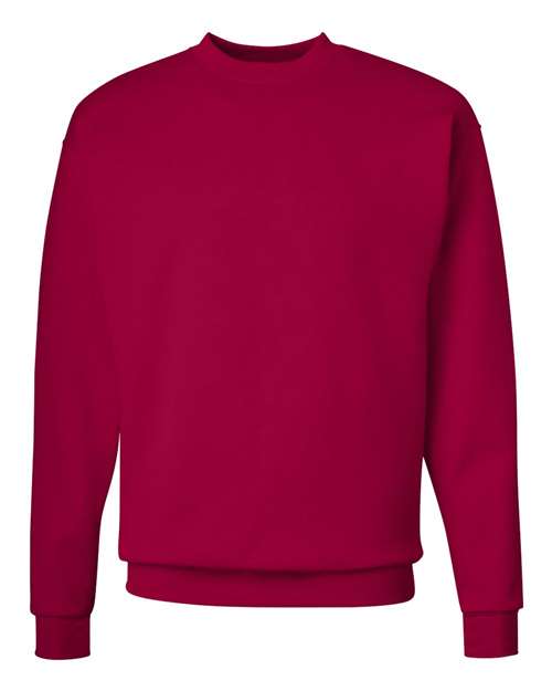Hanes P1607 Unisex Ecosmart 50/50 Crewneck Sweatshirt #color_DEEP RED