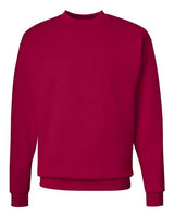 Hanes P1607 Unisex Ecosmart 50/50 Crewneck Sweatshirt #color_DEEP RED