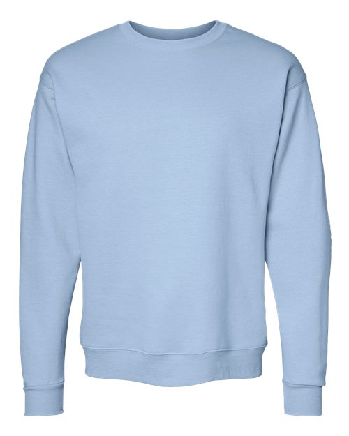 Hanes P1607 Unisex Ecosmart 50/50 Crewneck Sweatshirt #color_LIGHT BLUE