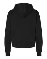 Badger 1261 Women's Crop Hooded Sweatshirt #color_Black
