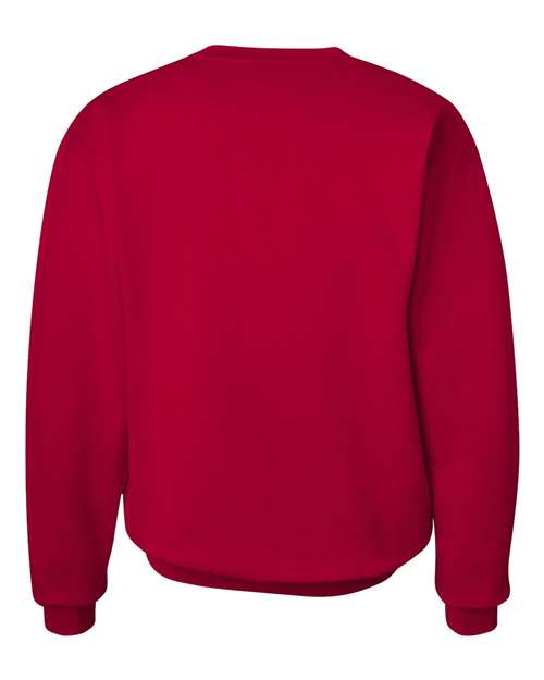 Hanes F260 Adult Ultimate Cotton 90/10 Fleece Crew #color_DEEP RED