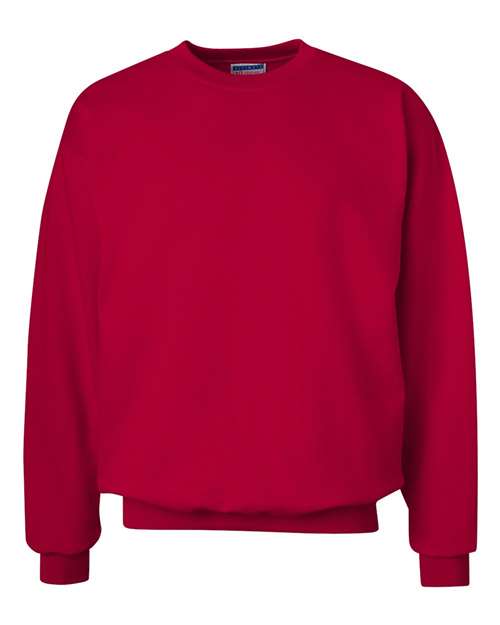 Hanes F260 Adult Ultimate Cotton 90/10 Fleece Crew #color_DEEP RED